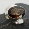 Sterling Silver Smoky Quartz Ring sz 6.75