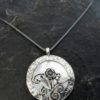 Sterling Silver Mother of Pearl Necklace with Flowers