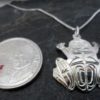 Vincent Henson Sterling Silver Engraved Native Frog Necklace